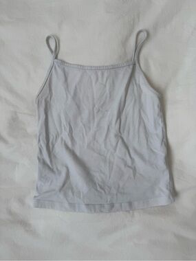 white tank top